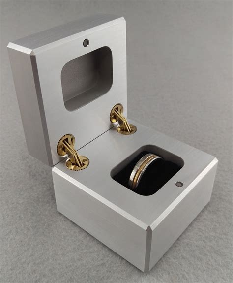 solid metal ring box|ring storage box small.